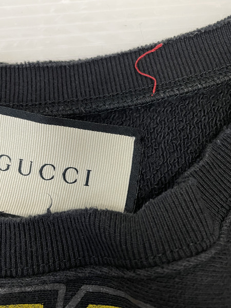 GUCCI BLACK CAT ダメージ加工 スウェット