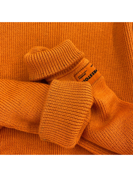 HERON PRESTON プリント ニット オレンジ (S)