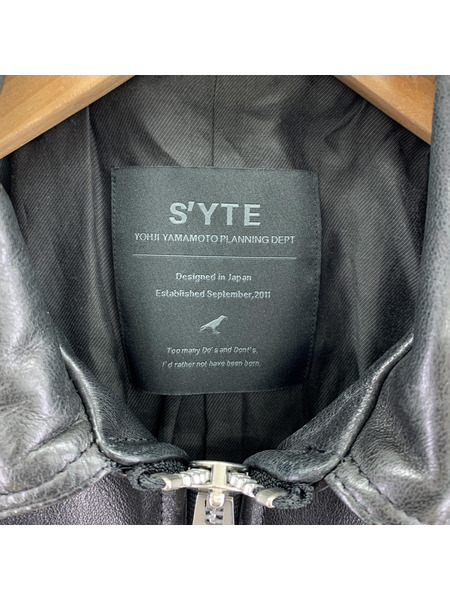 s’yte レザージャケット BLK