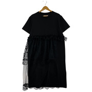 Simone Rocha 半袖ワンピース H&M/レースワンピース/BLK
