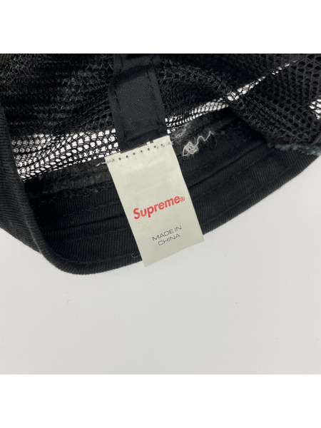 Supreme Stamped Mesh Back 5-Panel CAP 黒