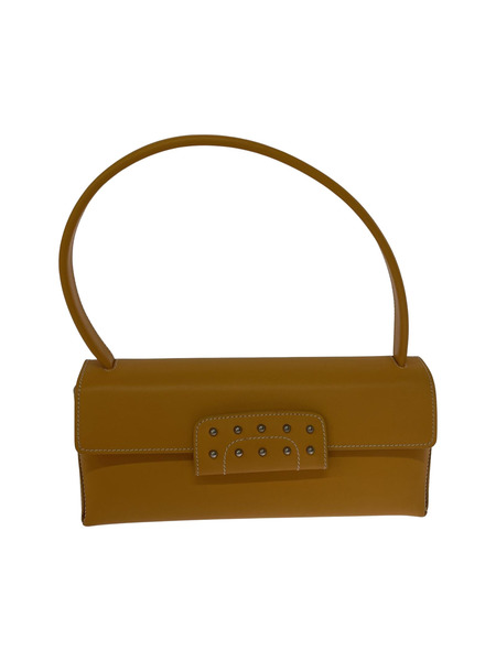 TOD’S フラップハンドバッグ レザー イエロー