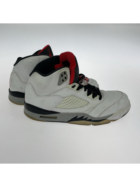 NIKE スニーカー AIR JORDAN 5 RETRO WHITE CET136027-104 29cm