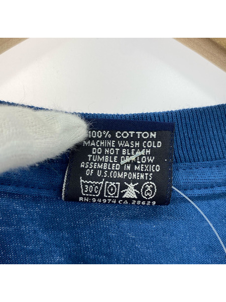 STUSSY　紺タグ　SS STUDIO Tシャツ　ブルー　XL