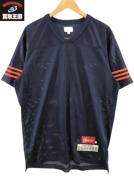 Supreme 14SS Championship Football Top フットボールシャツ 紺 XL[値下]