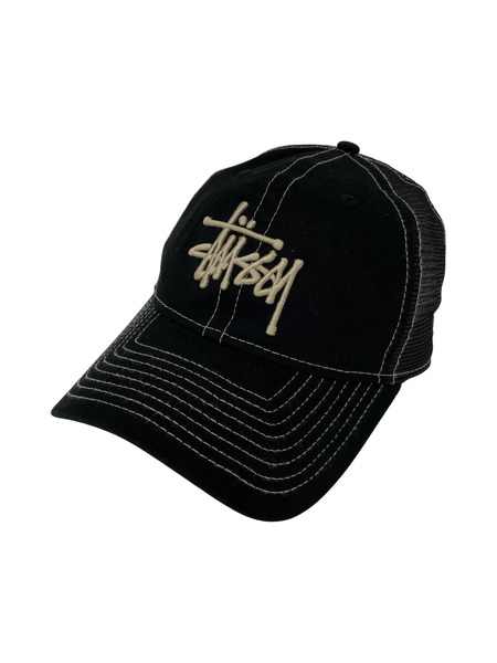 STUSSY NEW ERA メッシュキャップ 黒