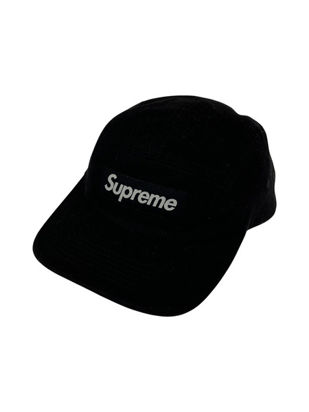 Supreme レザーベルトロゴジェットキャップ 黒