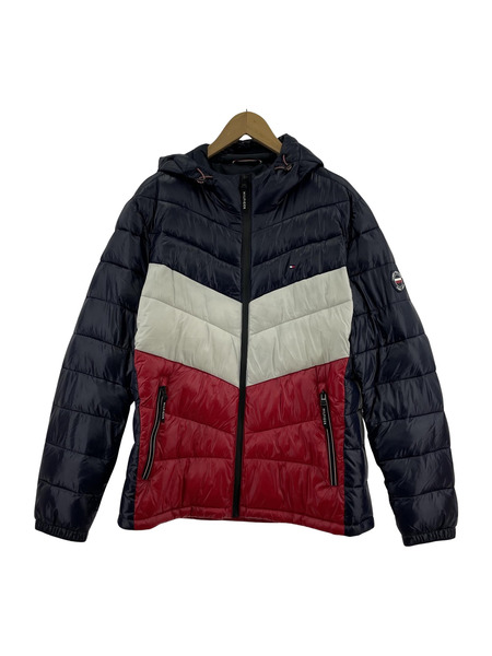 TOMMY HILFIGER パファージャケット 紺白赤 M