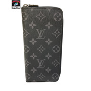 LOUISVUITTON　ジッピーウォレット ヴェルティカル M62295　ラウンドジップ 長財布 LV ルイヴィトン モノグラムエクリプス