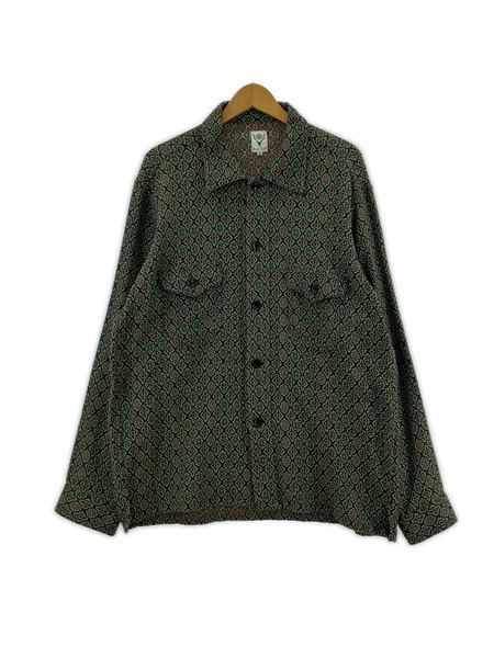 South2 West8 長袖シャツ Smokey Shirt-India Dobby (M) GRN