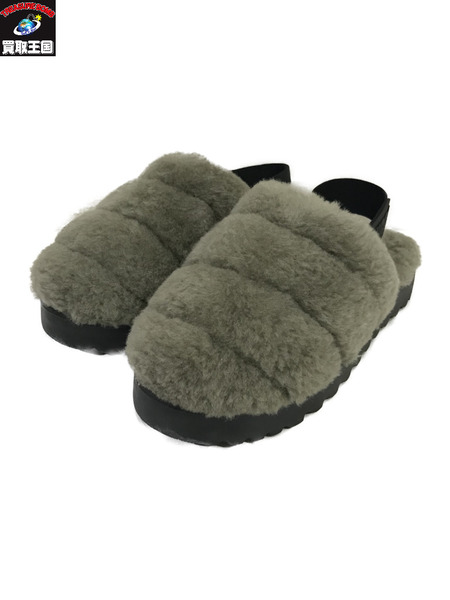 UGG/SUPER FLUFF SLIPPER/KHK/24.0㎝/アグ/レディース/靴/シューズ