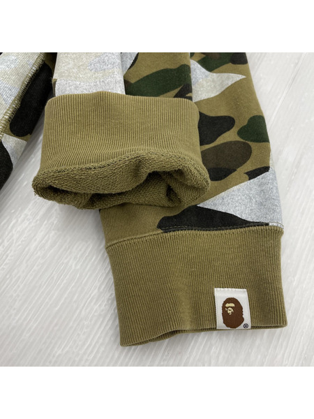 A BATHING APE スタープリントジップパーカー (L) カモ