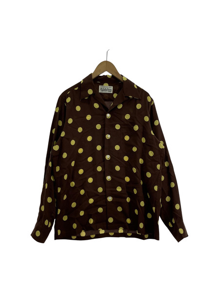 WACKO MARIA DOTS L/S HAWAIIAN SHIRT TYPE-2 M