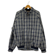 BARACUTA チェック柄 ナイロンスイングトップジャケット