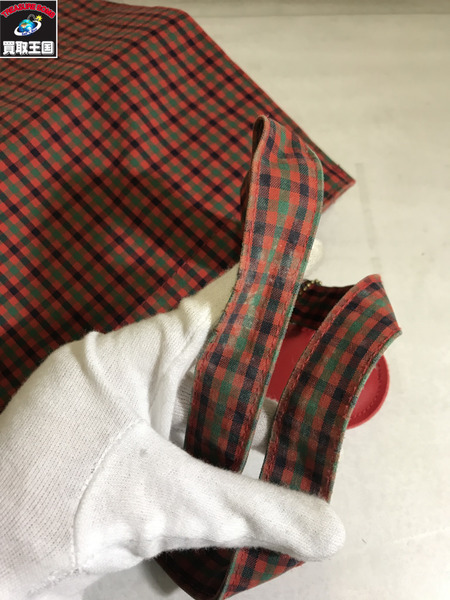 familiar チェック トートバッグ