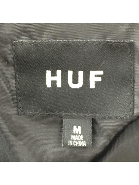 HUF フーディ ボアジャケット M パープル