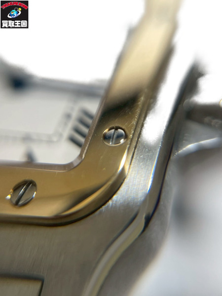 カルティエ/サントスカルベ/W20011C4/電池交換・仕上げ メンズQZ