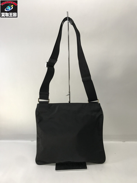 PRADA ショルダーバッグ ナイロン 黒 スクエア