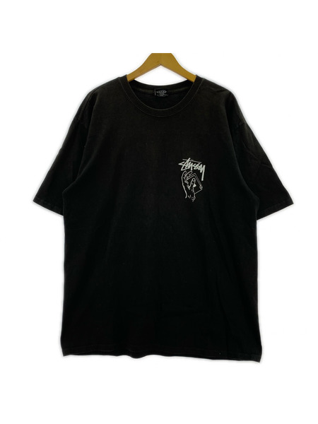 STUSSY 半袖Tシャツ・カットソー トランプ (L) 黒