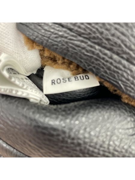 rose bud フェイクレザーボアジャケット（F）[値下]