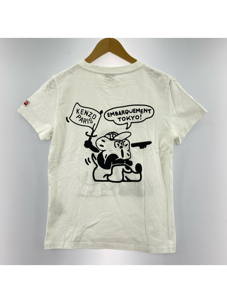 KENZO BOKE BOY TRAVELS CLASSIC Tシャツ ホワ イト M FD52TS0484SG