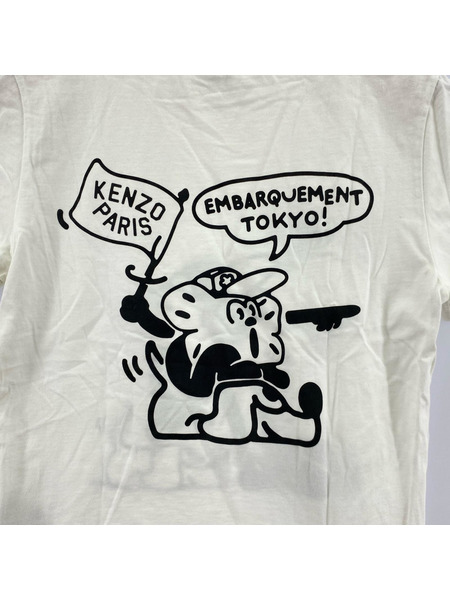 KENZO BOKE BOY TRAVELS CLASSIC Tシャツ ホワ イト M FD52TS0484SG