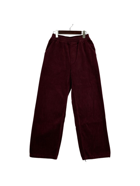 X-girl CORDUROY WIDE EASY PANTS ボルドー