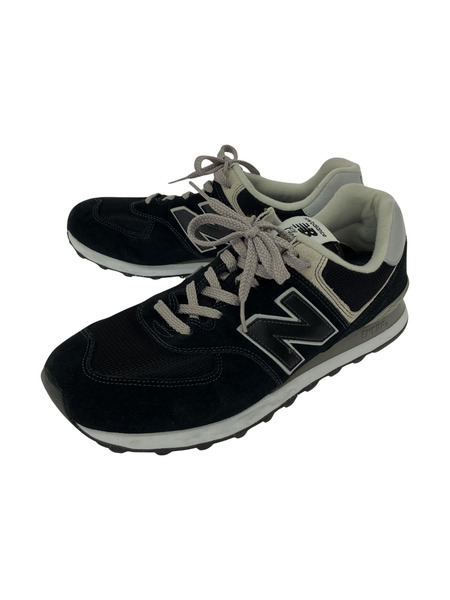 NEW BALANCE 574 ローカットスニーカー ブラック 29cm ML574EVB