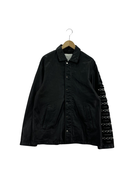 Enharmonic TAVERN Military Deck JACKET レザージャケット 48 ブラック