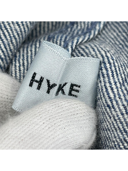 HYKE ヒザ丈スカート デニムベイカー 1