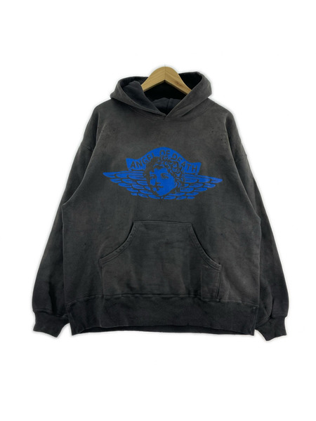 SAINT MICHAEL パーカー ANGEL HOODIE/BLACK(L)