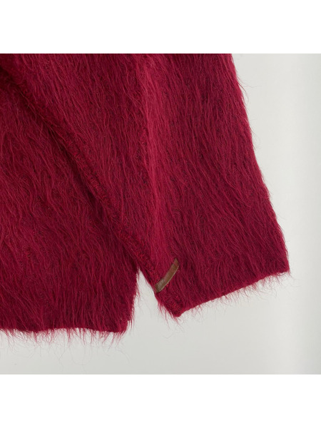 ニット・セーター the inoue brothers アルパカ混 カーディガン 赤 (S)