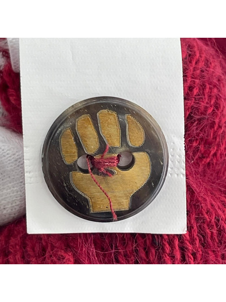 ニット・セーター the inoue brothers アルパカ混 カーディガン 赤 (S)