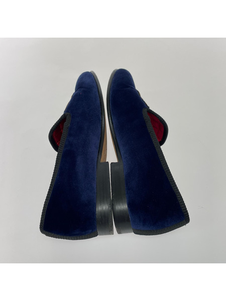 POLO RALPH LAUREN ブーツ Paxton Crest Velvet Sliper 紺