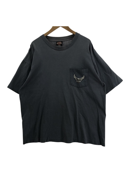 Harley-Davidson Tシャツ ポケット グレー XL