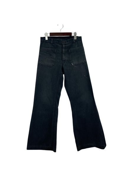 80s頃 navdungaree セーラーパンツ ネイビー