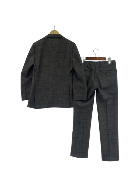 LARDINI ウール チェック セットアップ スーツ 44 グレー[値下]