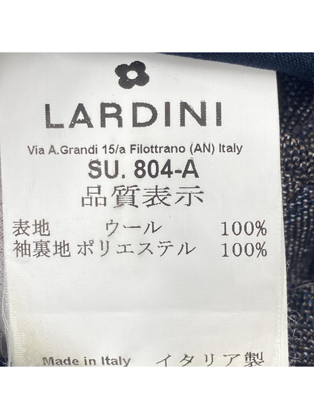 LARDINI ウール チェック セットアップ スーツ 44 グレー[値下]