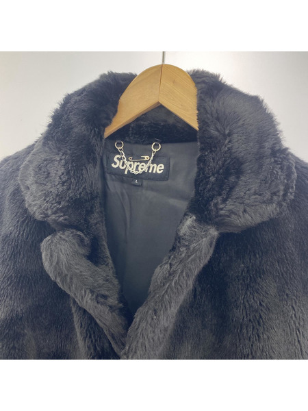 Supreme 15SS Faux Fur Coat L 黒