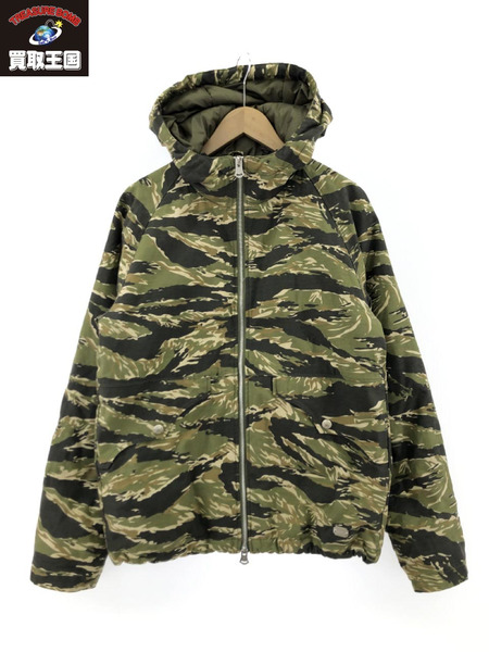 CRIMIE BACK SATAIN THINSULATE CAMO ZIP HOOD JACKET M[値下]