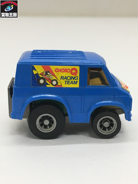 チョロQ　CHEVY VAN　ブルー  タイヤ劣化