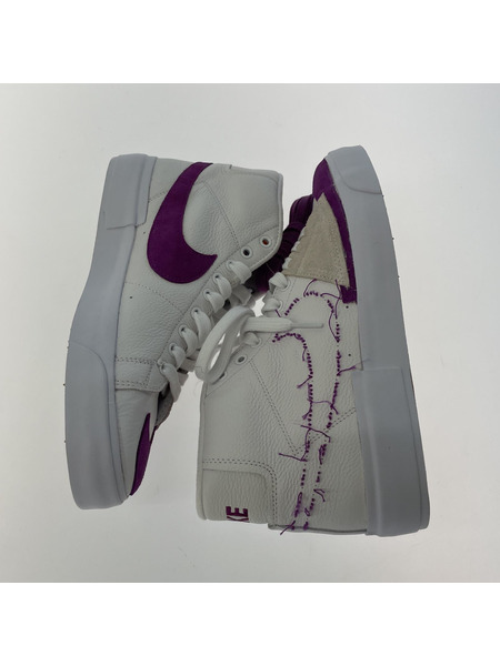 NIKE SB Blazer Mid Edge White/Purple/Gold (26.5)