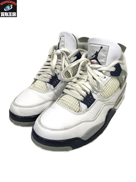 NIKE Air Jordan 4 Midnight Navy/H6927-140/27.5cm/ナイキ/白