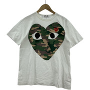 COMME des GARCONS PLAY CAMOUFLAGE SSTee L ホワイト