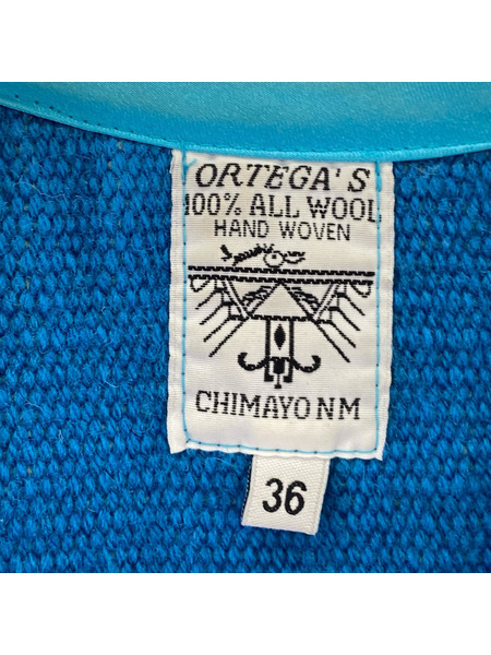 OLD・VINTAGE ジレ・ベスト ORTEGA'S チマヨベスト BLU 36
