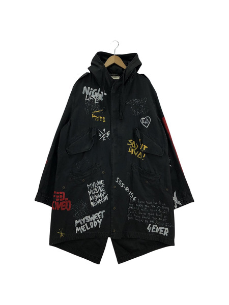 FAITH CONNEXION TAG TAIL PARKA 黒 S[値下]