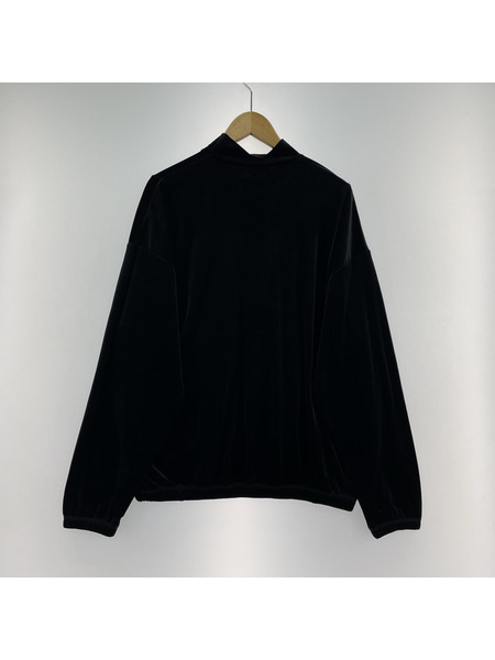 SASQUATCHfabrix. 22AW VELOUR MOCKNECK スウェット M ブラック