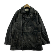 MAISON SPECIAL Leather Dress-Over Double Short Coat