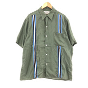 WACKO MARIA SWITCHING 50'S OPEN COLLAR SHIRT L カーキ