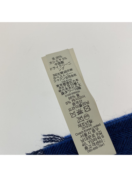 COACH カシミヤ混マフラー